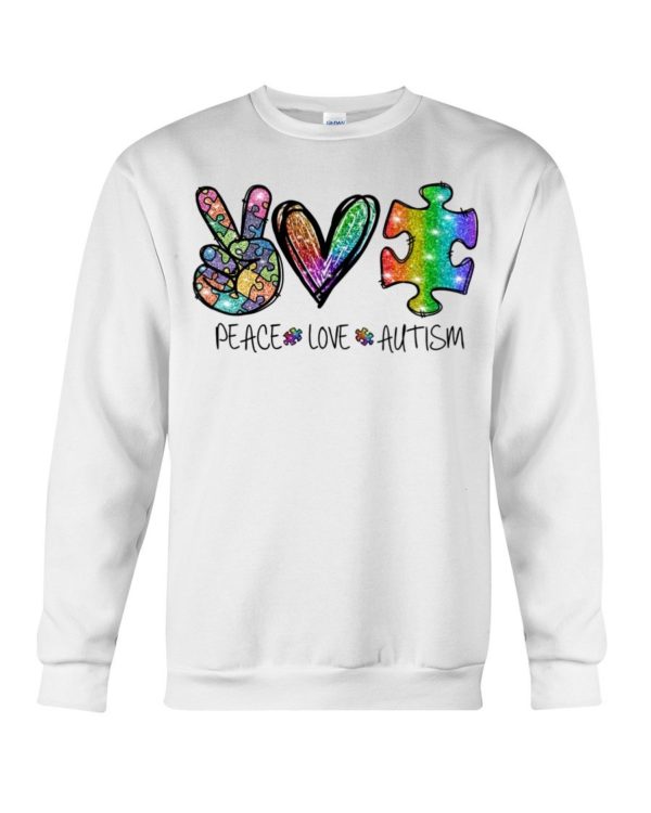 Peace Love Autism Shirt Apparel