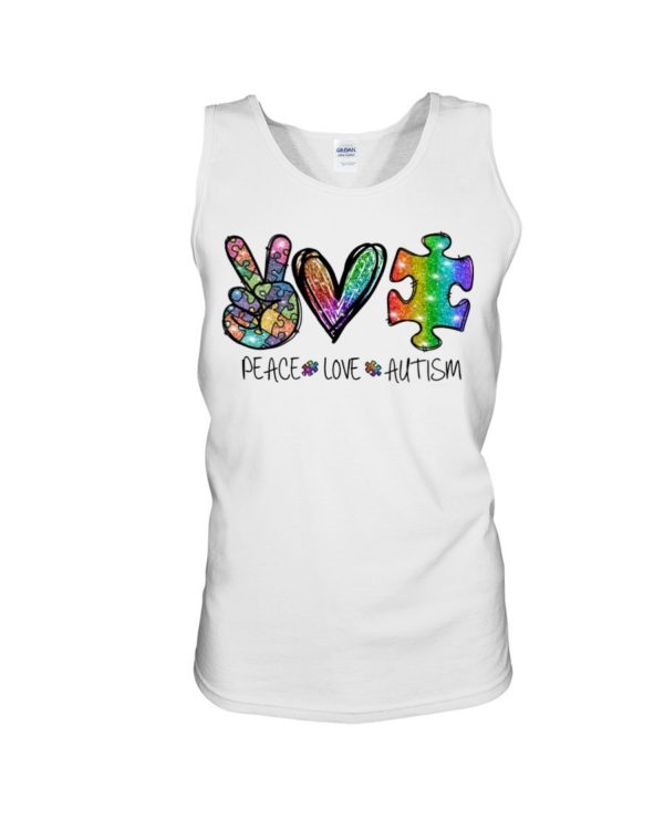 Peace Love Autism Shirt Apparel