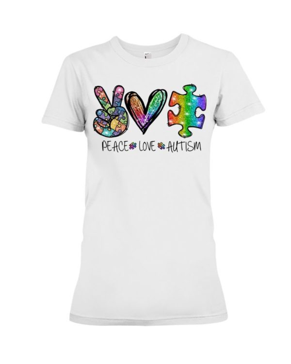 Peace Love Autism Shirt Apparel