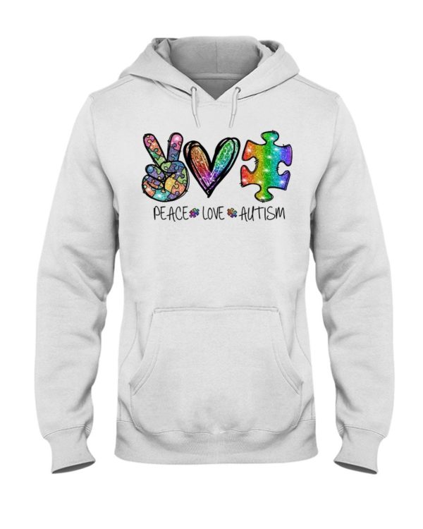 Peace Love Autism Shirt Apparel