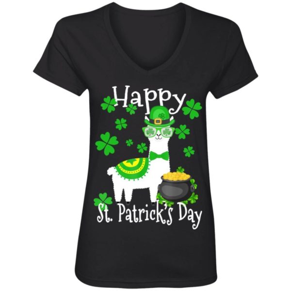 Llama Shamrock Leprechaun Happy St Patrick’s Day Funny Shirt Apparel