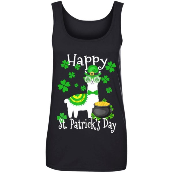 Llama Shamrock Leprechaun Happy St Patrick’s Day Funny Shirt Apparel