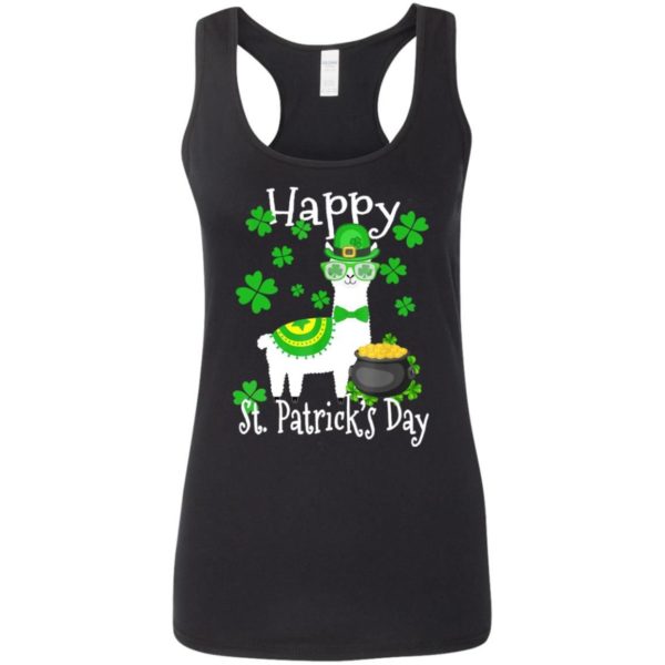 Llama Shamrock Leprechaun Happy St Patrick’s Day Funny Shirt Apparel