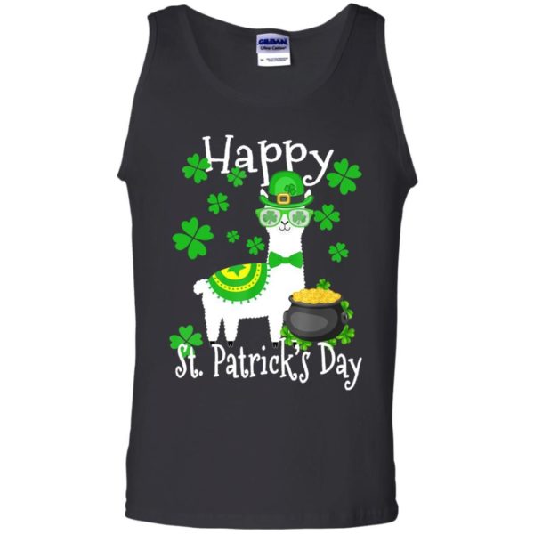 Llama Shamrock Leprechaun Happy St Patrick’s Day Funny Shirt Apparel