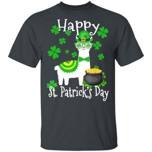 Llama Shamrock Leprechaun Happy St Patrick’s Day Funny Shirt Apparel