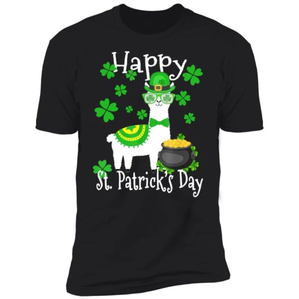 Llama Shamrock Leprechaun Happy St Patrick’s Day Funny Shirt Apparel