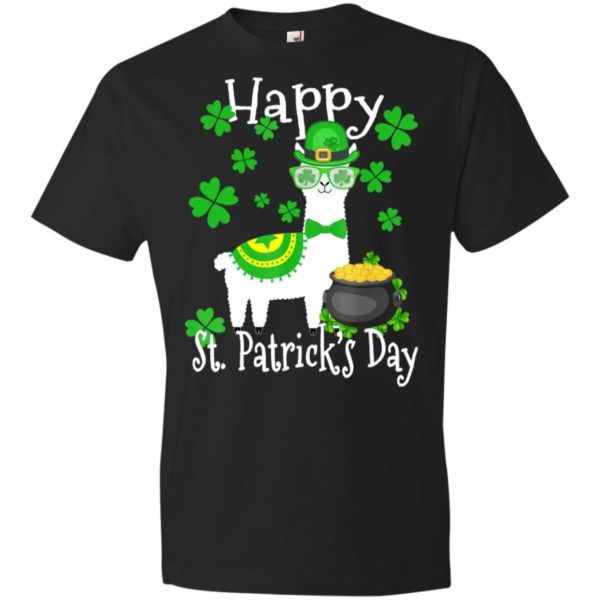 Llama Shamrock Leprechaun Happy St Patrick’s Day Funny Shirt Apparel