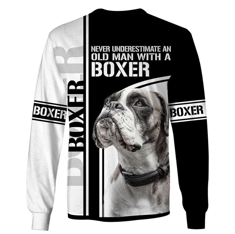 Love Boxer Never Underestimate An Old Man With A Boxer 3D All Over Print Shirt Apparel Love Boxer Never Underestimate An Old Man With A Boxer 3D All Over Print Shirt Apparel