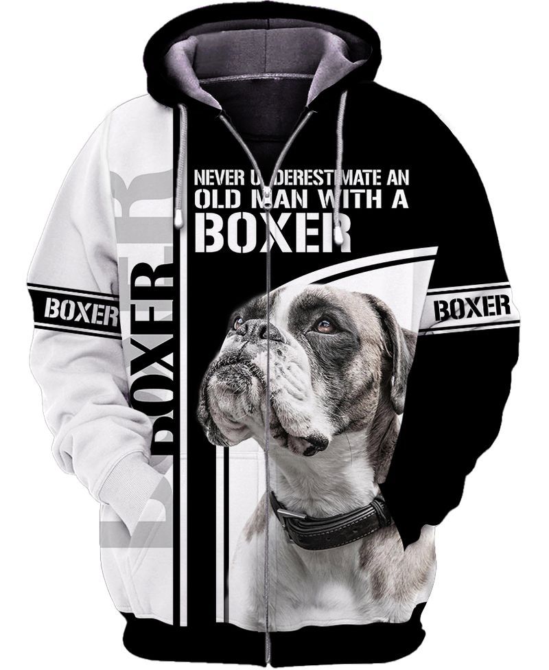 Love Boxer Never Underestimate An Old Man With A Boxer 3D All Over Print Shirt Apparel Love Boxer Never Underestimate An Old Man With A Boxer 3D All Over Print Shirt Apparel