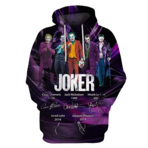 Joker Legends Character Signature 3D All Over Print Shirt Apparel