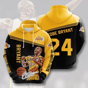 Kobe Bryant 24 Los Angeles Lakers 3D Hoodie Apparel