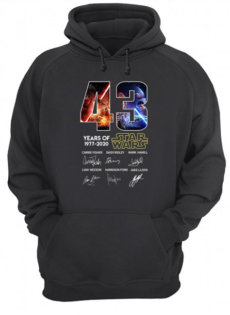 43 Years Of Star Wars 1977 2020 Signature Shirt Apparel 43 Years Of Star Wars 1977 2020 Signature Shirt Apparel