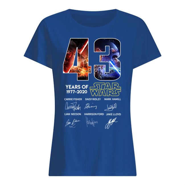 43 Years Of Star Wars 1977 2020 Signature Shirt Apparel 43 Years Of Star Wars 1977 2020 Signature Shirt Apparel