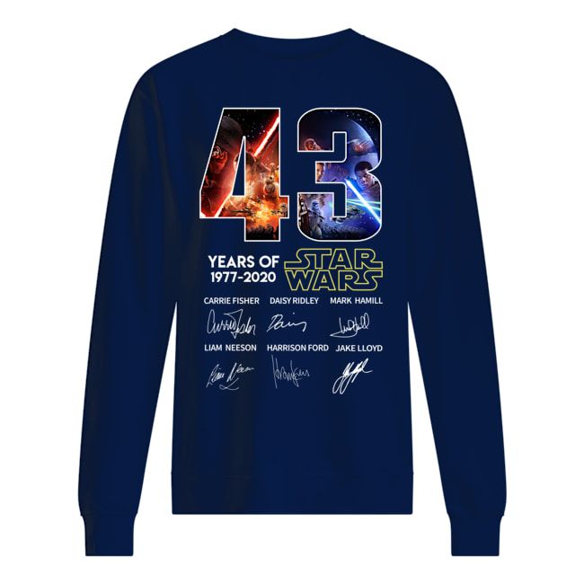 43 Years Of Star Wars 1977 2020 Signature Shirt Apparel 43 Years Of Star Wars 1977 2020 Signature Shirt Apparel