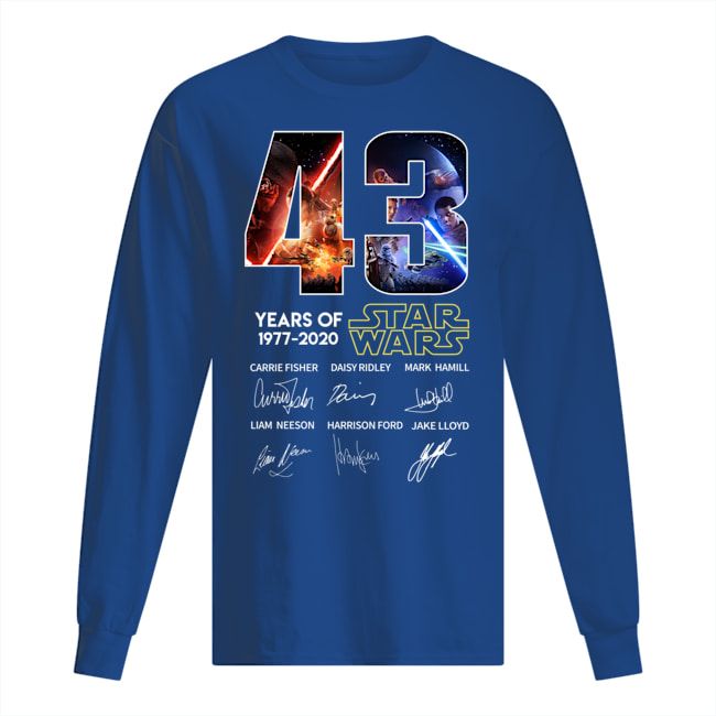 43 Years Of Star Wars 1977 2020 Signature Shirt Apparel 43 Years Of Star Wars 1977 2020 Signature Shirt Apparel