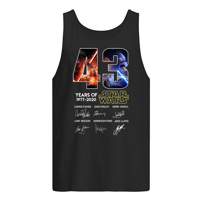 43 Years Of Star Wars 1977 2020 Signature Shirt Apparel 43 Years Of Star Wars 1977 2020 Signature Shirt Apparel