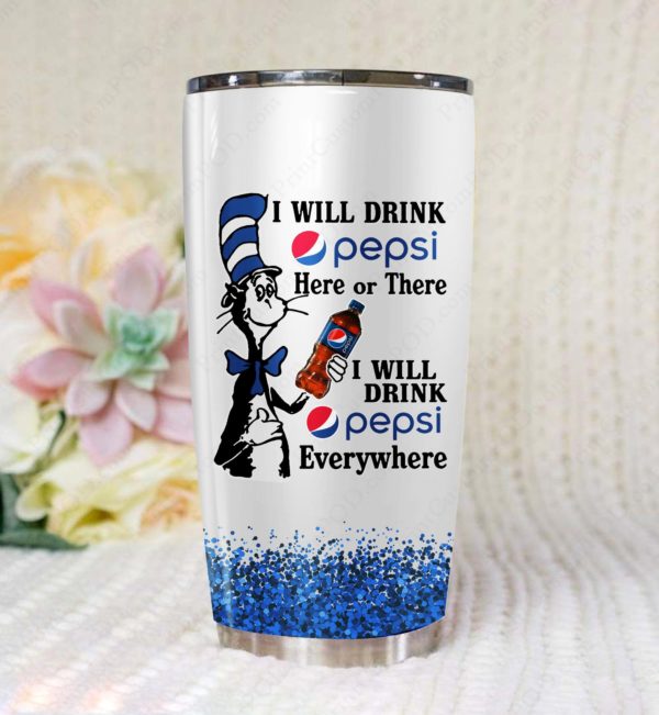 The Cat Dr Seuss Pepsi Mug Tumbler Apparel