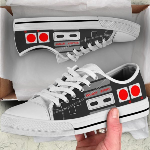 Game Console Low Top Shoes for Men & Women Apparel