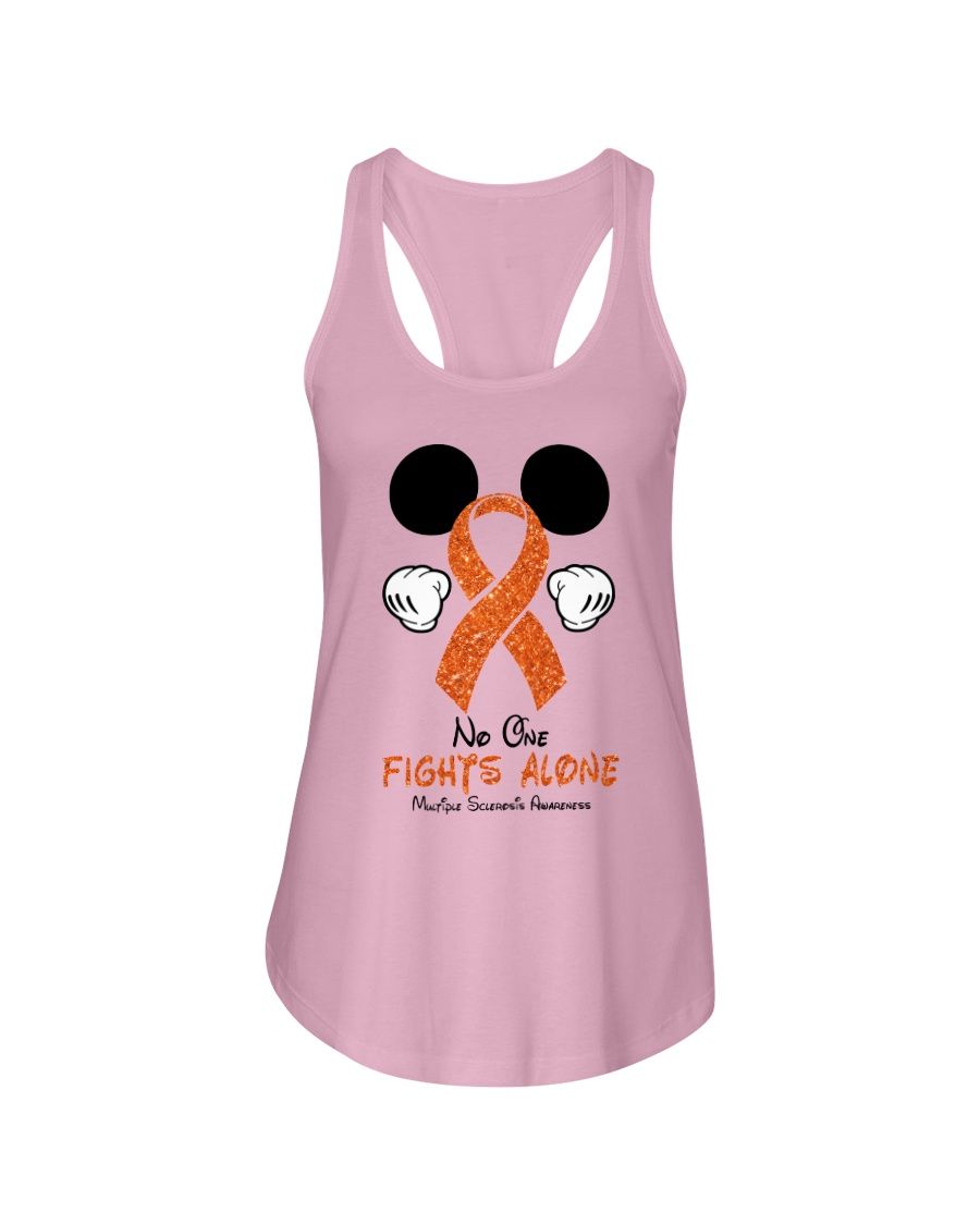 Mickey No One Fights Alone Multiple Sclerosis Awareness Shirt Apparel Mickey No One Fights Alone Multiple Sclerosis Awareness Shirt Apparel
