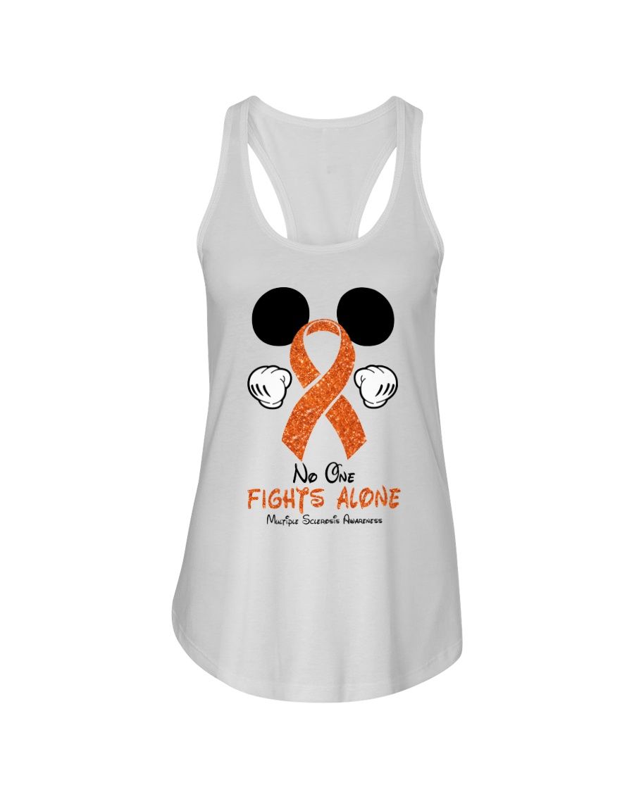 Mickey No One Fights Alone Multiple Sclerosis Awareness Shirt Apparel Mickey No One Fights Alone Multiple Sclerosis Awareness Shirt Apparel