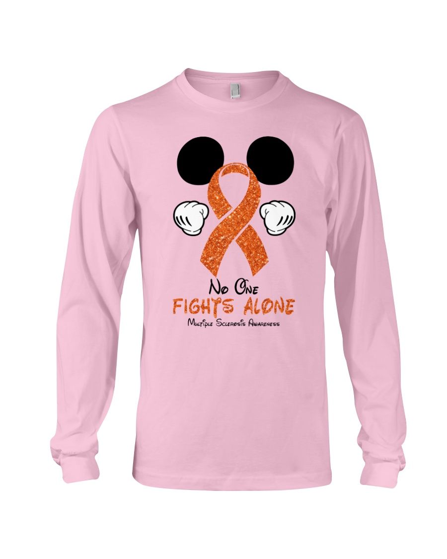 Mickey No One Fights Alone Multiple Sclerosis Awareness Shirt Apparel Mickey No One Fights Alone Multiple Sclerosis Awareness Shirt Apparel