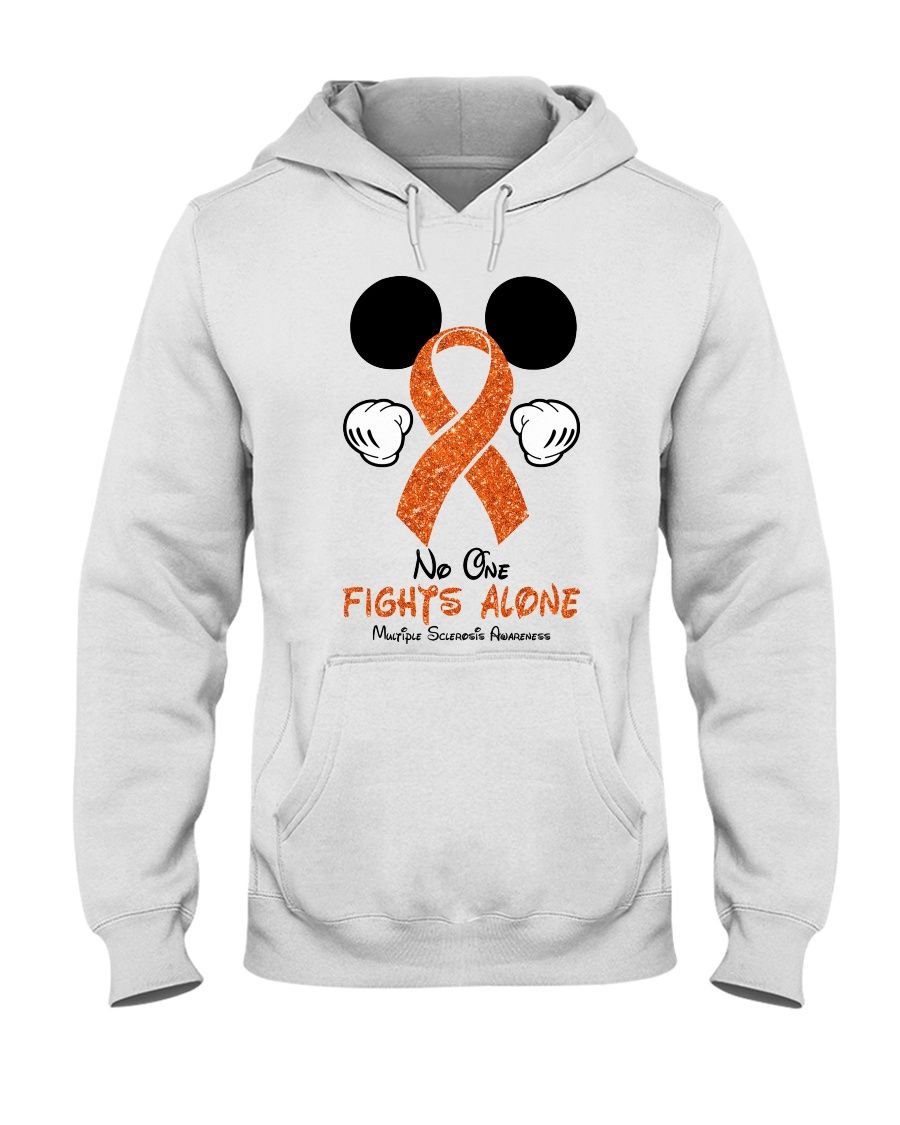 Mickey No One Fights Alone Multiple Sclerosis Awareness Shirt Apparel Mickey No One Fights Alone Multiple Sclerosis Awareness Shirt Apparel