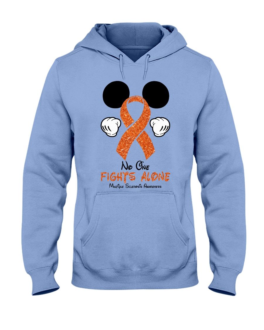 Mickey No One Fights Alone Multiple Sclerosis Awareness Shirt Apparel Mickey No One Fights Alone Multiple Sclerosis Awareness Shirt Apparel