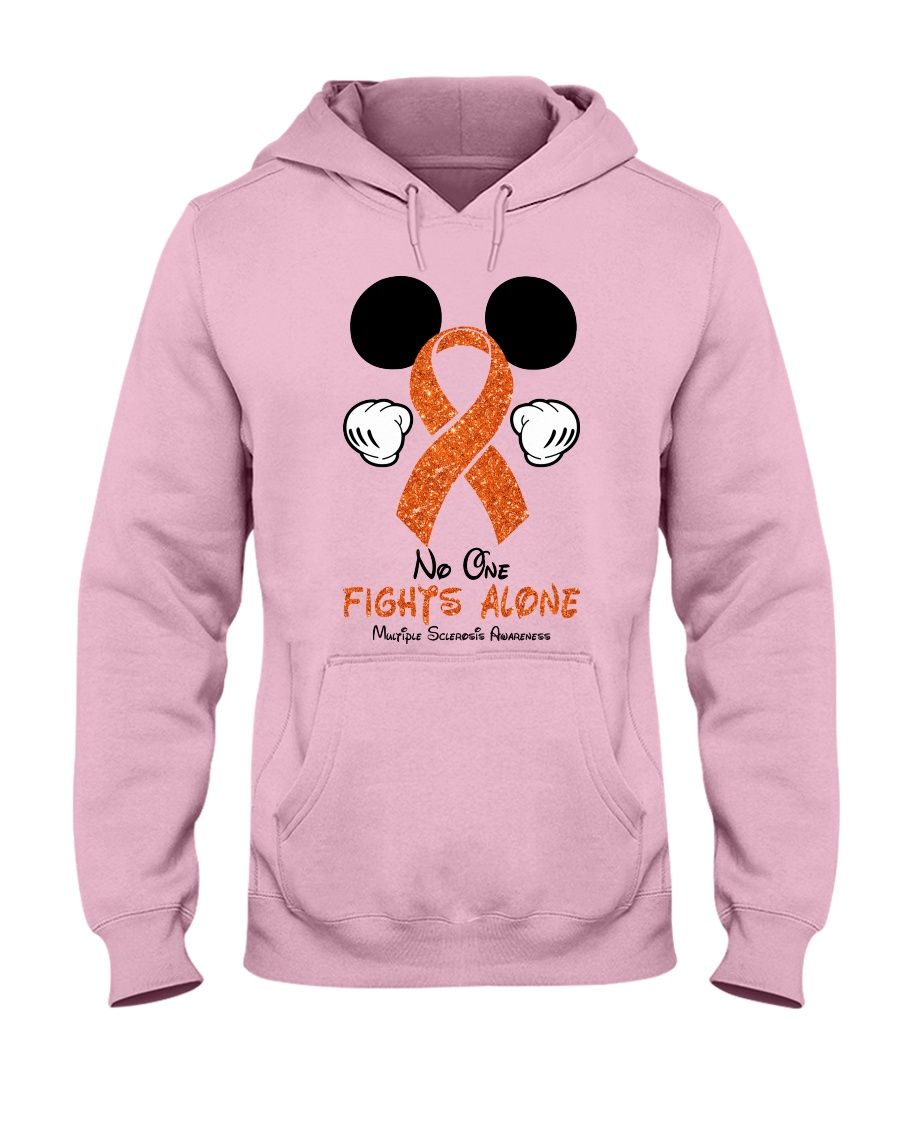 Mickey No One Fights Alone Multiple Sclerosis Awareness Shirt Apparel Mickey No One Fights Alone Multiple Sclerosis Awareness Shirt Apparel
