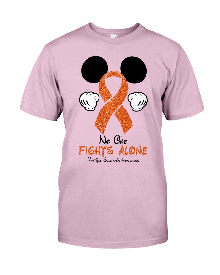 Mickey No One Fights Alone Multiple Sclerosis Awareness Shirt Apparel Mickey No One Fights Alone Multiple Sclerosis Awareness Shirt Apparel