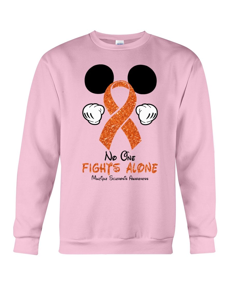 Mickey No One Fights Alone Multiple Sclerosis Awareness Shirt Apparel Mickey No One Fights Alone Multiple Sclerosis Awareness Shirt Apparel