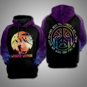 Wander Woman Hiking 3D Hoodie Apparel