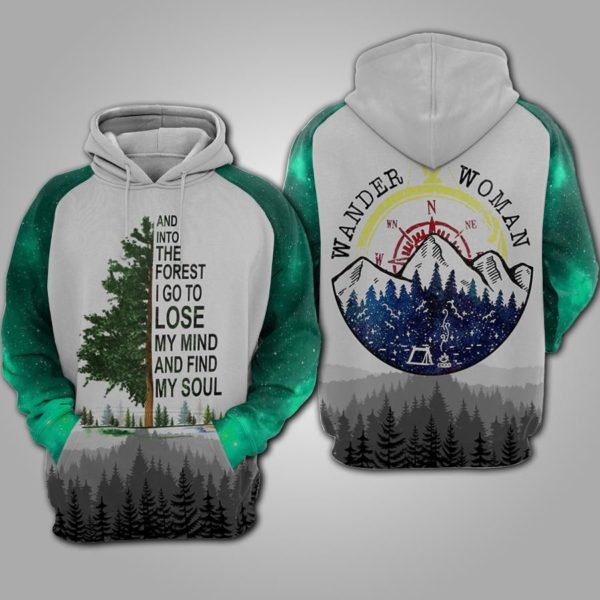 Wander Woman And Into The Forest 3D Hoodie Apparel