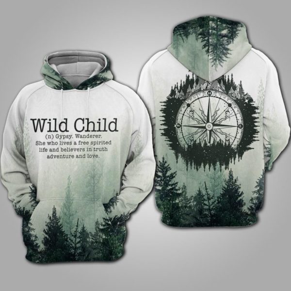 Wild Child Definition 3D Hoodie Apparel