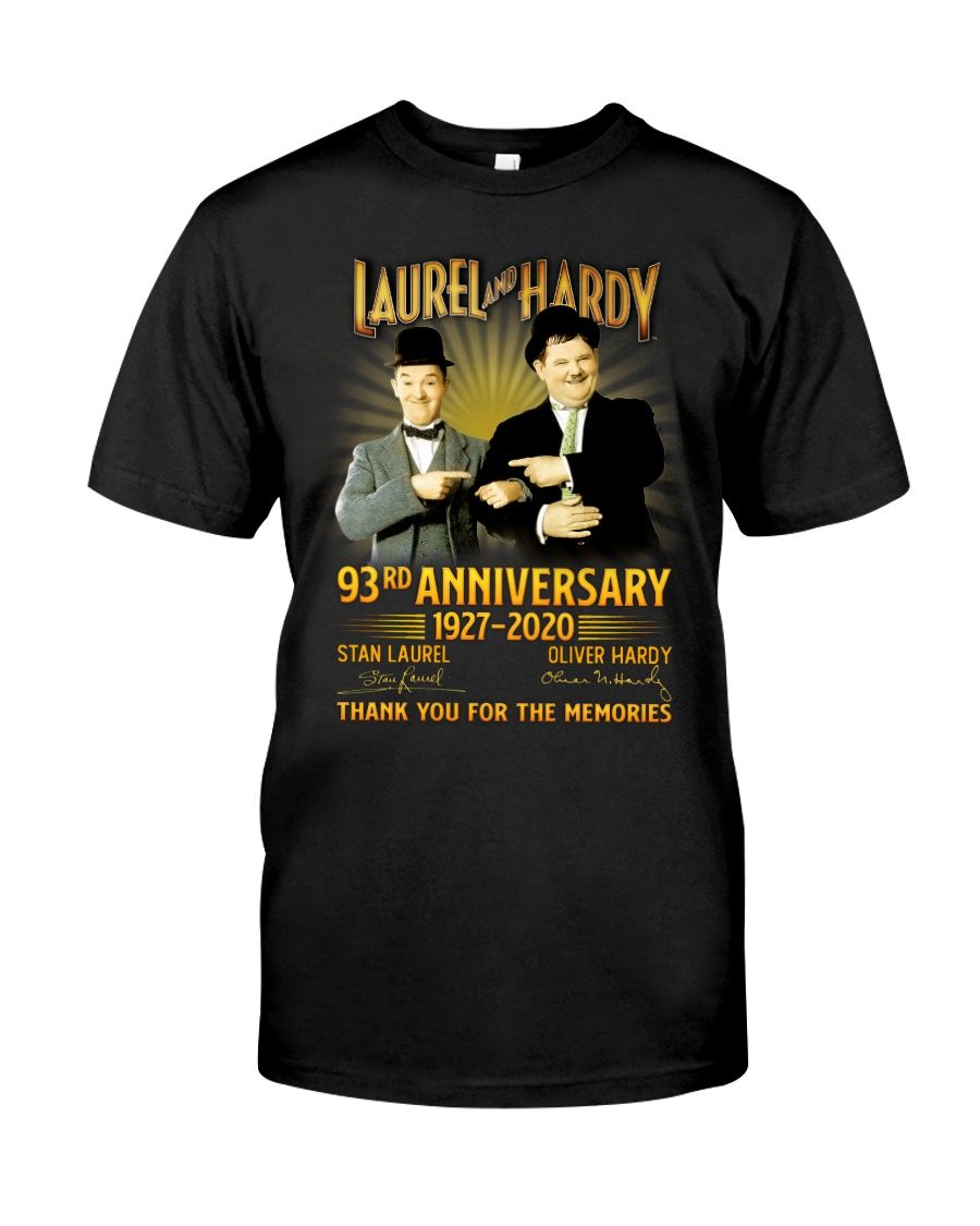 Laurel & Hardy 93 Rd Anniversary 1927 2020 Signature Shirt Apparel Laurel & Hardy 93 Rd Anniversary 1927 2020 Signature Shirt Apparel