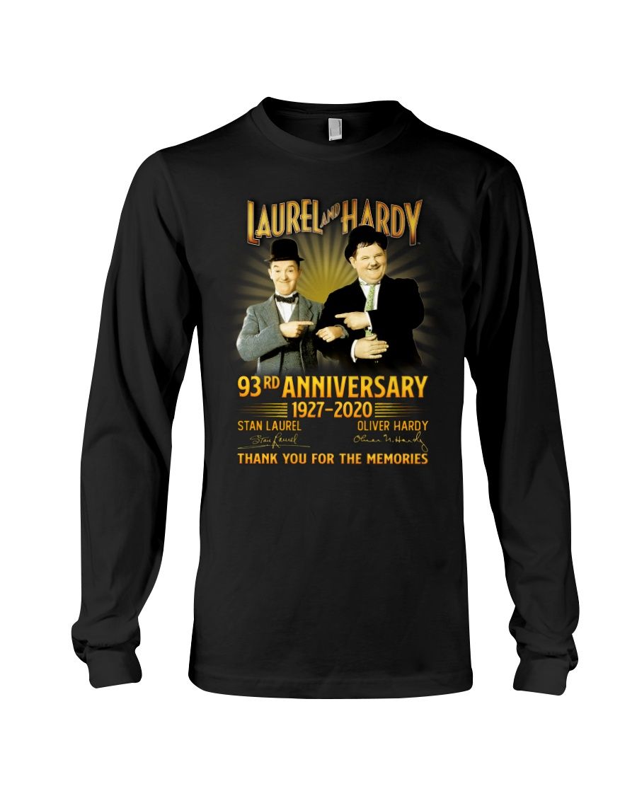 Laurel & Hardy 93 Rd Anniversary 1927 2020 Signature Shirt Apparel Laurel & Hardy 93 Rd Anniversary 1927 2020 Signature Shirt Apparel