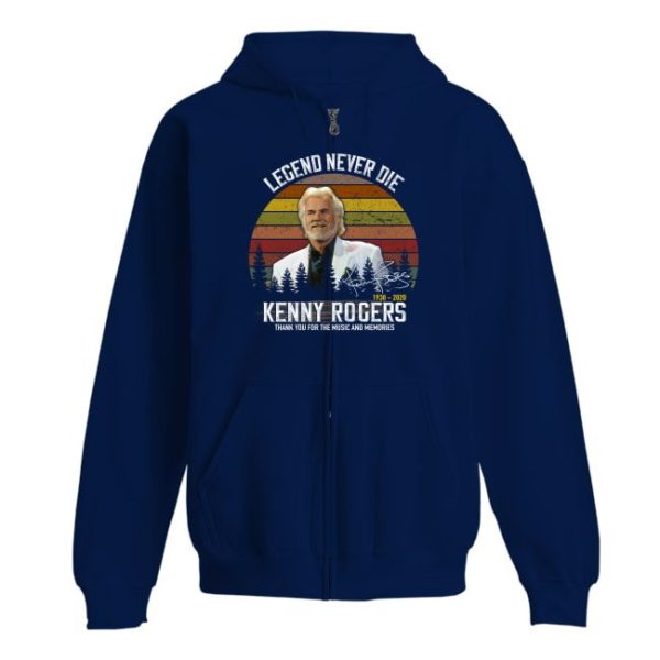 Legend Never Die 1938 2020 Kenny Rogers Thank You For The Music And Memories Shirt Apparel