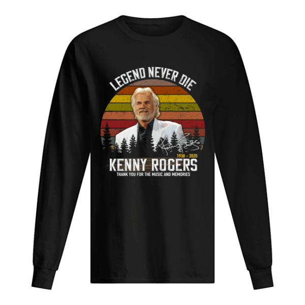 Legend Never Die 1938 2020 Kenny Rogers Thank You For The Music And Memories Shirt Apparel