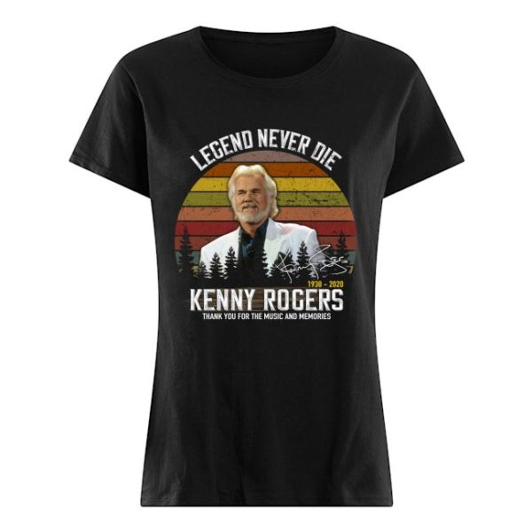 Legend Never Die 1938 2020 Kenny Rogers Thank You For The Music And Memories Shirt Apparel