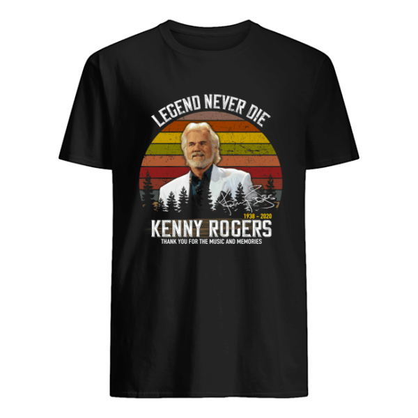 Legend Never Die 1938 2020 Kenny Rogers Thank You For The Music And Memories Shirt Apparel