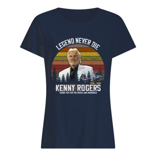 Legend Never Die 1938 2020 Kenny Rogers Thank You For The Music And Memories Shirt Apparel