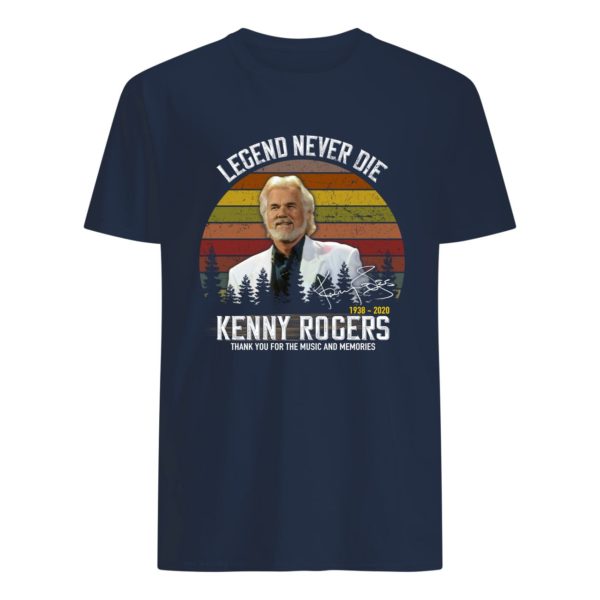 Legend Never Die 1938 2020 Kenny Rogers Thank You For The Music And Memories Shirt Apparel