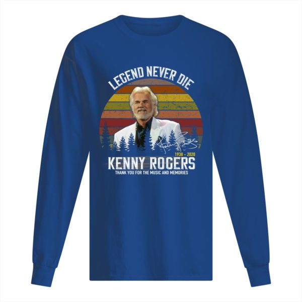 Legend Never Die 1938 2020 Kenny Rogers Thank You For The Music And Memories Shirt Apparel