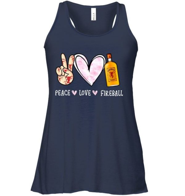 Peace Love Fireball Shirt Apparel