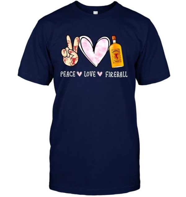 Peace Love Fireball Shirt Apparel