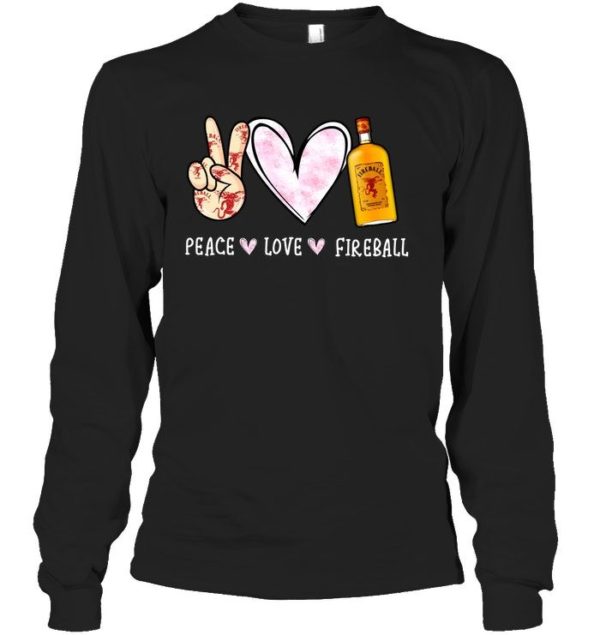 Peace Love Fireball Shirt Apparel