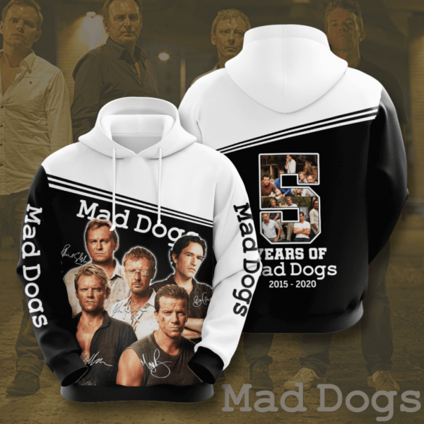 5 Years Of Mad Dogs 2015 2020 Character Signature 3D Hoodie Apparel