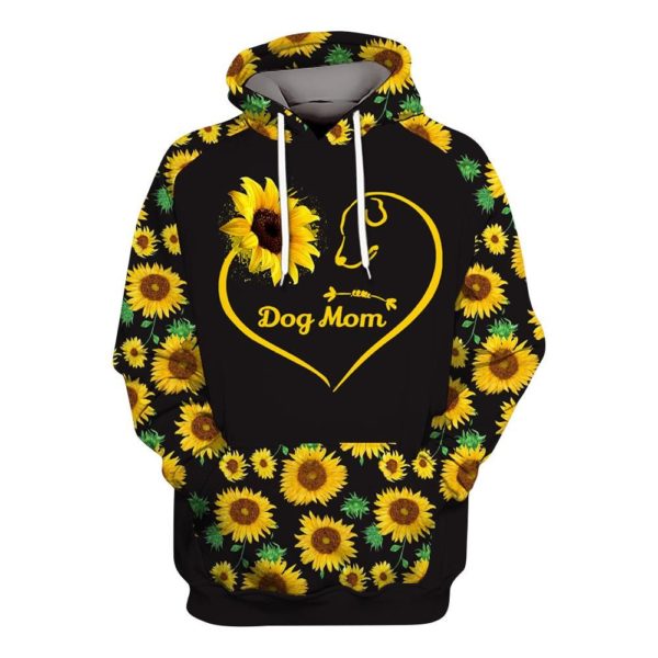Dog Mom Sunflower 3D All Over Print Shirt Apparel