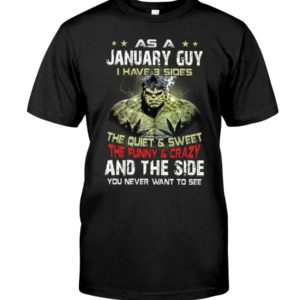 The Hulk As A January Guy I Have 3 Sides Apparel