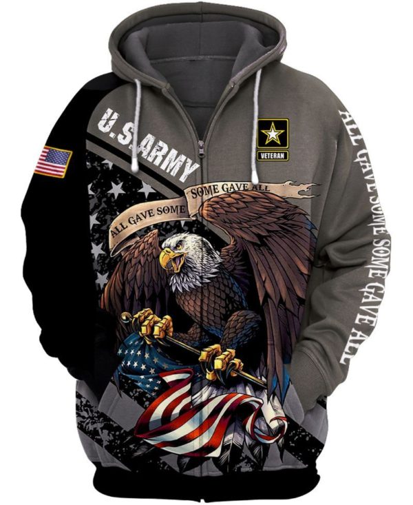 US Army Veteran All Gave Some, Some Gave All 3D Shirt Uncategorized