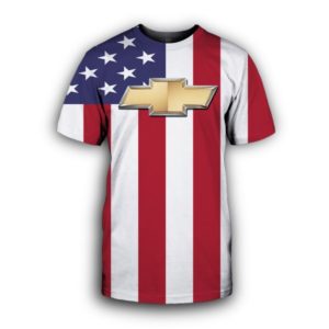 Chevrolet American Flag 3D All Over Print Shirt Apparel